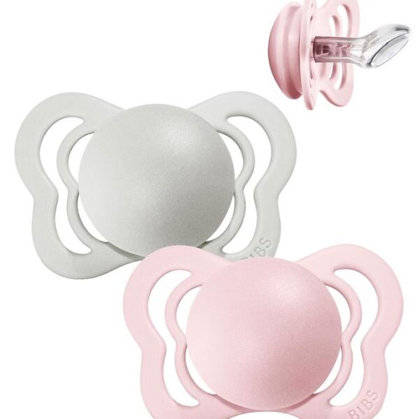 BIBS Couture Sutter - 2-pak - Str. 2 - Anatomisk - Haze/Blossom