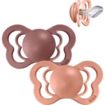 BIBS Couture Sutter - Str. 2 - 2-pak - Anatomisk - Peach/Woodchu