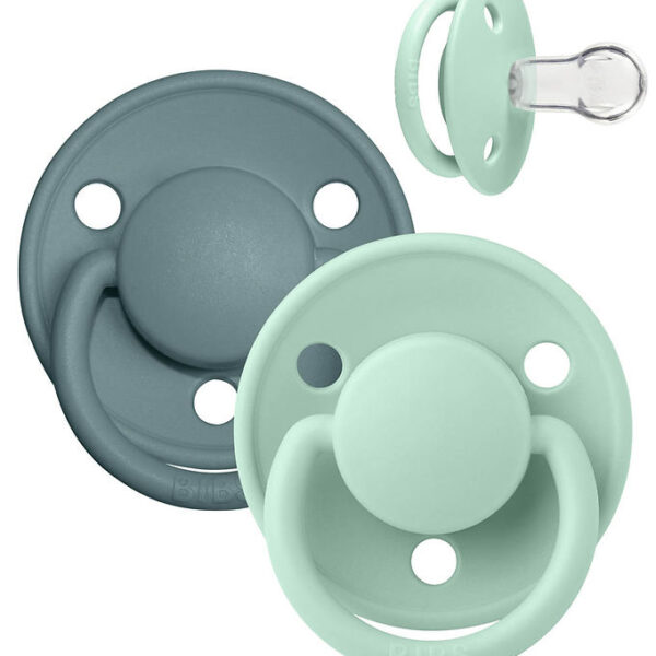 BIBS De Lux Sutter - 2-pak - Rund - Nordic Mint/Island Sea BIBS De Lux Sutter - 2-pak - Rund - Nordic Mint/Island Sea