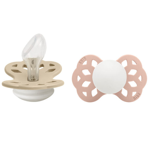 BIBS Infinity Natsutter - 2-pak - Str. 2 - Anatomisk - Vanilla G