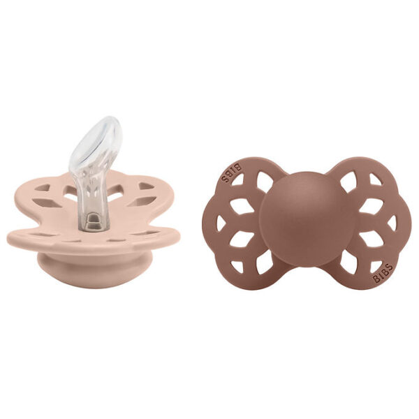 BIBS Infinity Sutter - 2-pak - Str. 1 - Anatomisk - Blush/Woodch