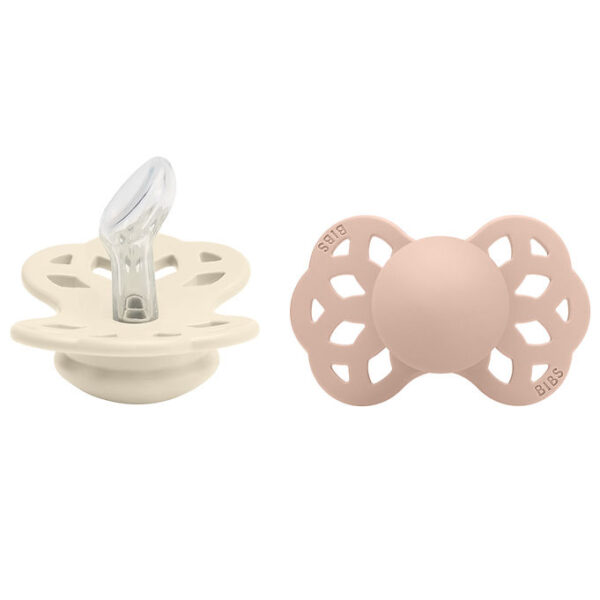 BIBS Infinity Sutter - 2-pak - Str. 1 - Anatomisk - Ivory/Blush BIBS Infinity Sutter - 2-pak - Str. 1 - Anatomisk - Ivory/Blush