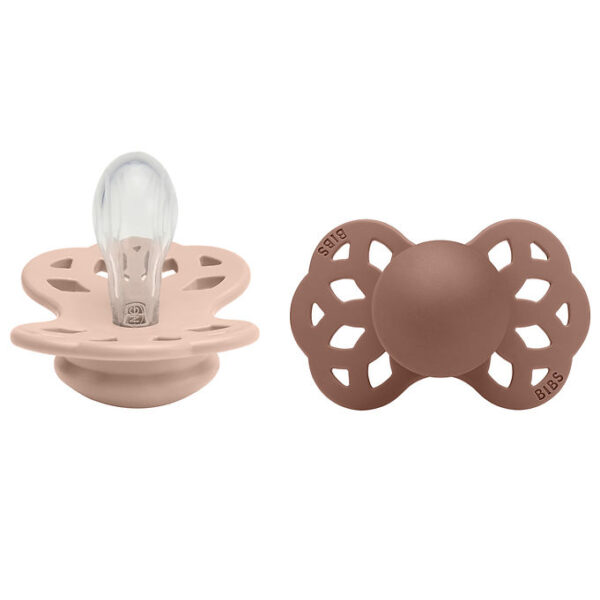 BIBS Infinity Sutter - 2-pak - Str. 1 - Symmetrisk - Blush/Woodc BIBS Infinity Sutter - 2-pak - Str. 1 - Symmetrisk - Blush/Woodc