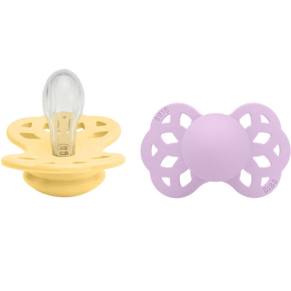 BIBS Infinity Sutter - 2-pak - Str. 1 - Symmetrisk - Pale Butter BIBS Infinity Sutter - 2-pak - Str. 1 - Symmetrisk - Pale Butter