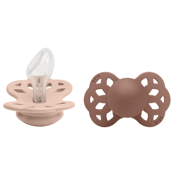 BIBS Infinity Sutter - 2-pak - Str. 2 - Anatomisk - Blush/Woodch BIBS Infinity Sutter - 2-pak - Str. 2 - Anatomisk - Blush/Woodch