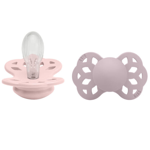 BIBS Infinity Sutter - 2-pak - Str. 2 - Symmetrisk - Blossom/Dus