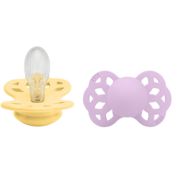 BIBS Infinity Sutter - 2-pak - Str. 2 - Symmetrisk - Pale Butter