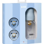 BIBS Sprinkle - Gavesæt - Sutter/Sutteflaske - Baby Blue