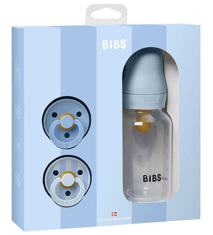 BIBS Sprinkle - Gavesæt - Sutter/Sutteflaske - Baby Blue BIBS Sprinkle - Gavesæt - Sutter/Sutteflaske - Baby Blue