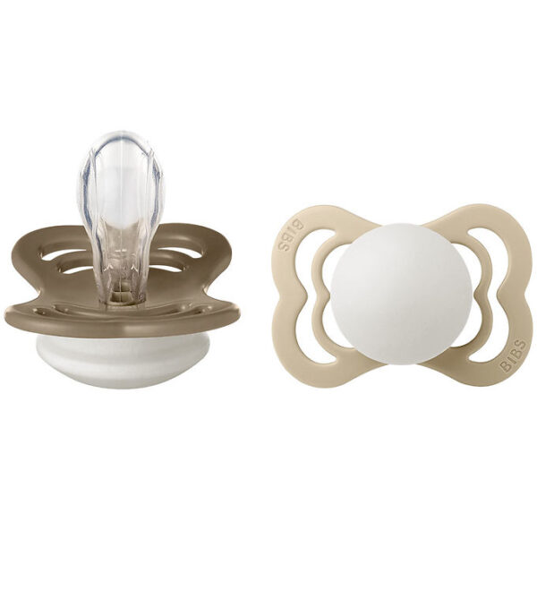 BIBS Supreme Natsutter - Str. 1 - Silikone - 2-pak - Vanilla Glo