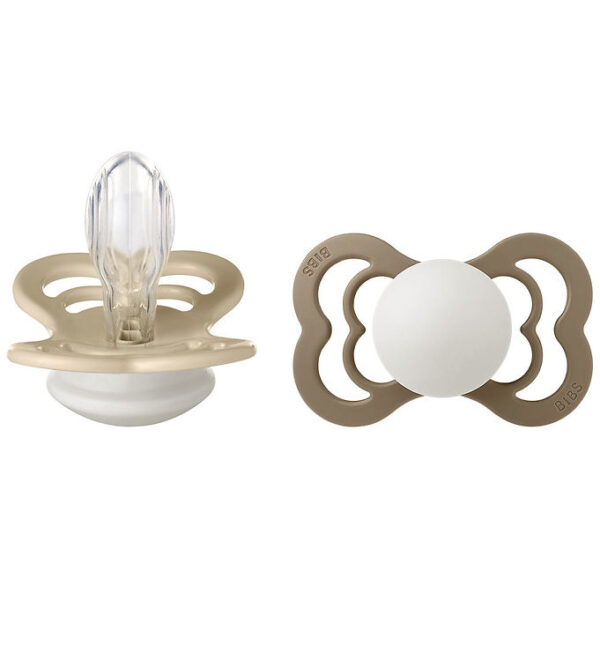 BIBS Supreme Natsutter - Str. 2 - Symmetrisk - 2-pak - Vanilla G