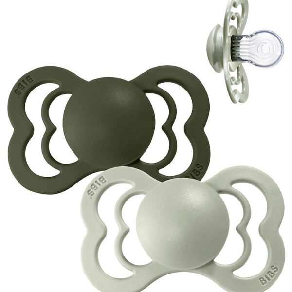BIBS Supreme Sutter - Str. 1 - 2-pak - Symmetrisk - Sage/Hunter