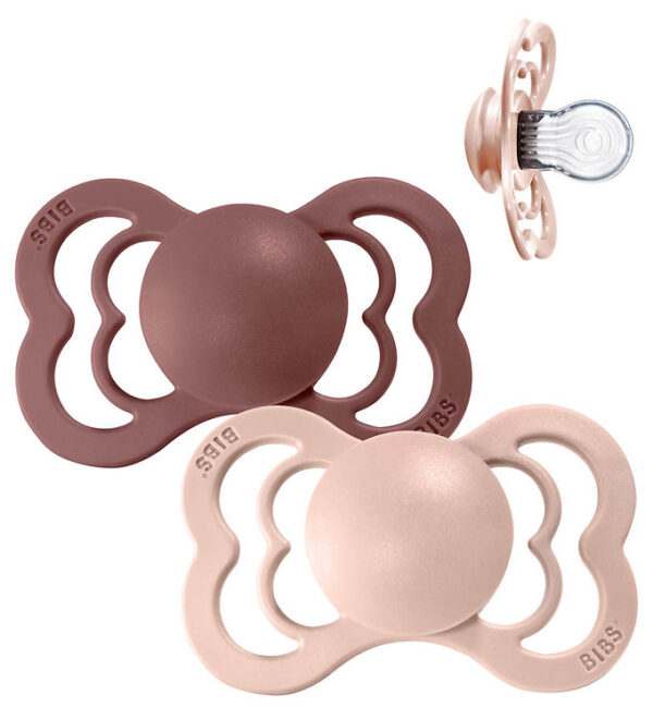 BIBS Supreme Sutter - Str. 1 - 2-pak - Symmetrisk - Woodchuck/Bl BIBS Supreme Sutter - Str. 1 - 2-pak - Symmetrisk - Woodchuck/Bl