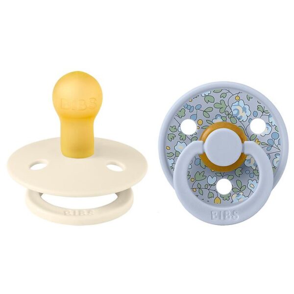 BIBS X Liberty Colour Sutter - 2-pak - Str. 1 - Rund - Eloise/Du