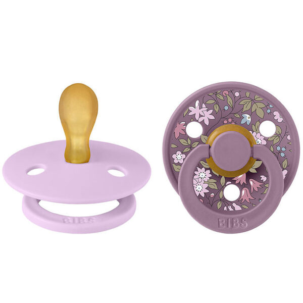 BIBS X Liberty Colour Sutter - 2-pak - Str. 1 - Symmetrisk - Vio BIBS X Liberty Colour Sutter - 2-pak - Str. 1 - Symmetrisk - Vio