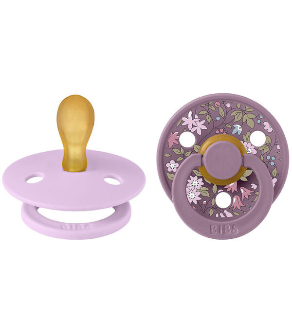 BIBS X Liberty Colour Sutter - 2-pak - Str. 1 - Symmetrisk - Vio BIBS X Liberty Colour Sutter - 2-pak - Str. 1 - Symmetrisk - Vio