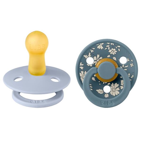 BIBS X Liberty Colour Sutter - 2-pak - Str. 2 - Rund - Capel/Dus