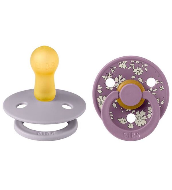 BIBS X Liberty Colour Sutter - 2-pak - Str. 2 - Rund - Capel/Fos BIBS X Liberty Colour Sutter - 2-pak - Str. 2 - Rund - Capel/Fos