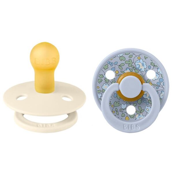 BIBS X Liberty Colour Sutter - 2-pak - Str. 2 - Rund - Eloise/Du