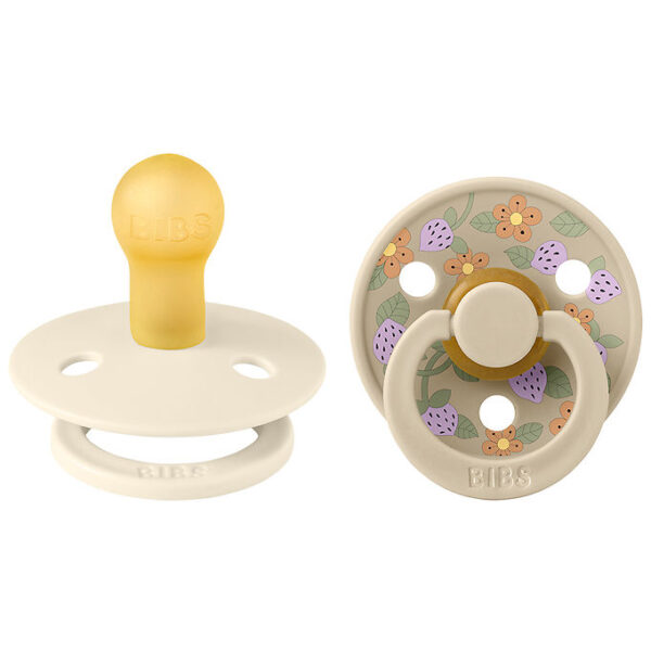 BIBS X Liberty Colour Sutter - 2-pak - Str. 2 - Rund - Ivory Mix