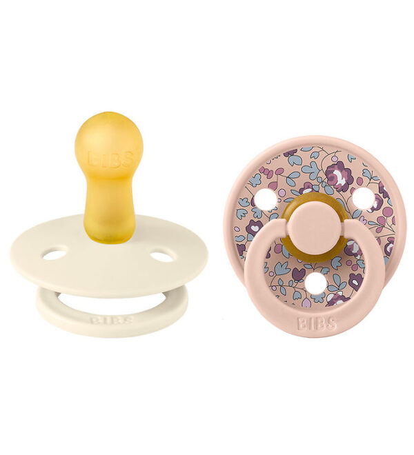 BIBS x Liberty Colour Sutter - 2-pak - Str. 2 - Rund - Eloise/Bl BIBS x Liberty Colour Sutter - 2-pak - Str. 2 - Rund - Eloise/Bl