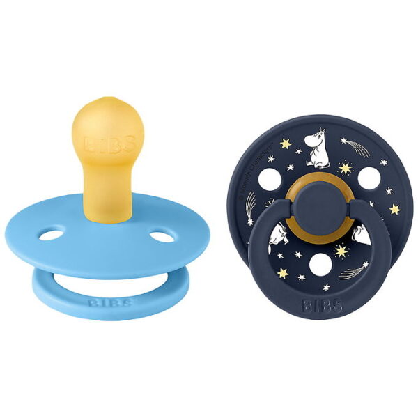 BIBS x Moomin Colour Sutter - Str. 1 - 2-pak - Breeze Mix