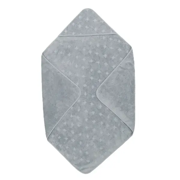 Baby Håndklæde, 100x100 cm - Jasmin blue