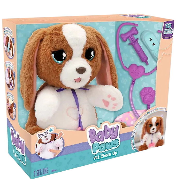 Baby Paws Interaktiv Bamse - Interactive Puppy - Vet Check Up Baby Paws Interaktiv Bamse - Interactive Puppy - Vet Check Up