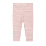 Baby Stribet Leggings - CORAL/OW - 62 / 3 MDR.