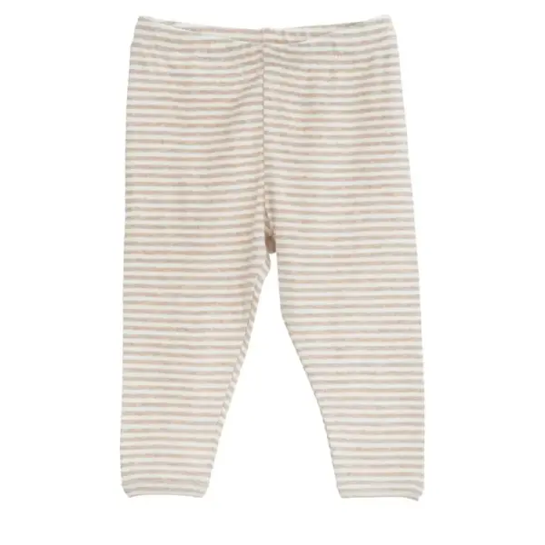 Baby Stribet Leggings - OATSTRIPE - 80