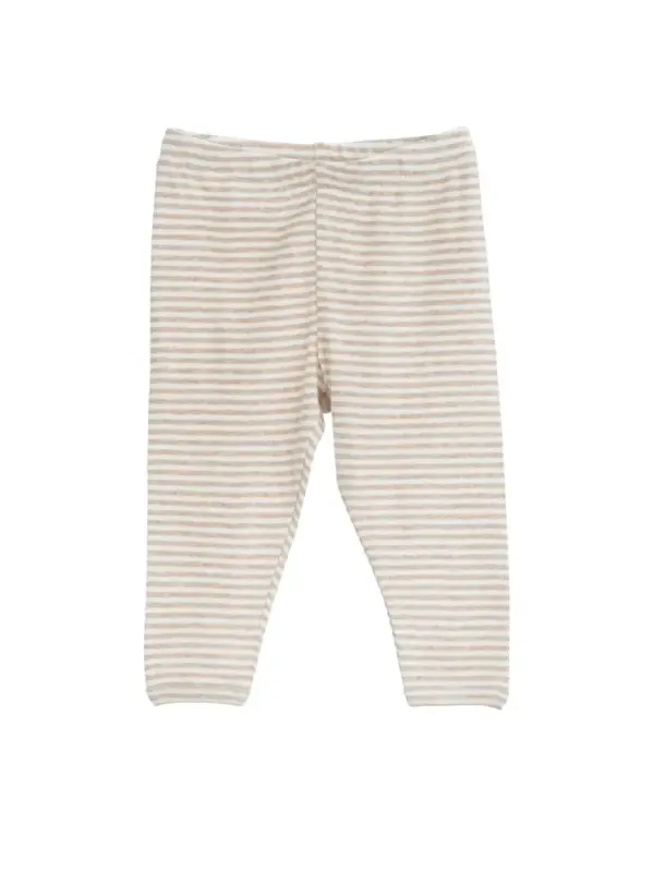 Baby Stribet Leggings - OATSTRIPE - 80