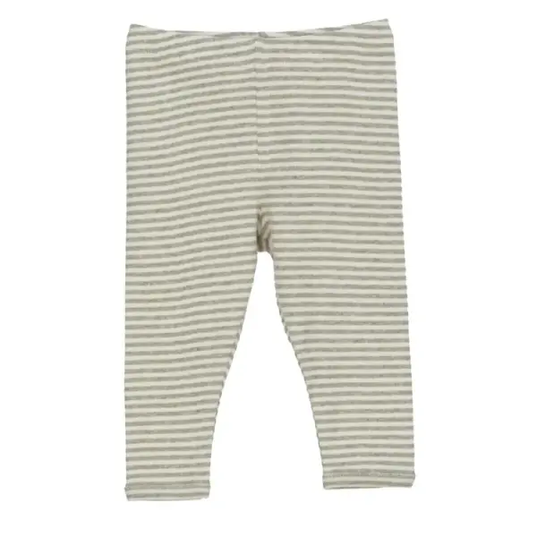 Baby Stribet Leggings - SAGE/ECRU - 68 / 6 MDR.
