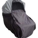 BabyDan Regnslag Til Barnevogn - 100 cm - Sort m. Refleks