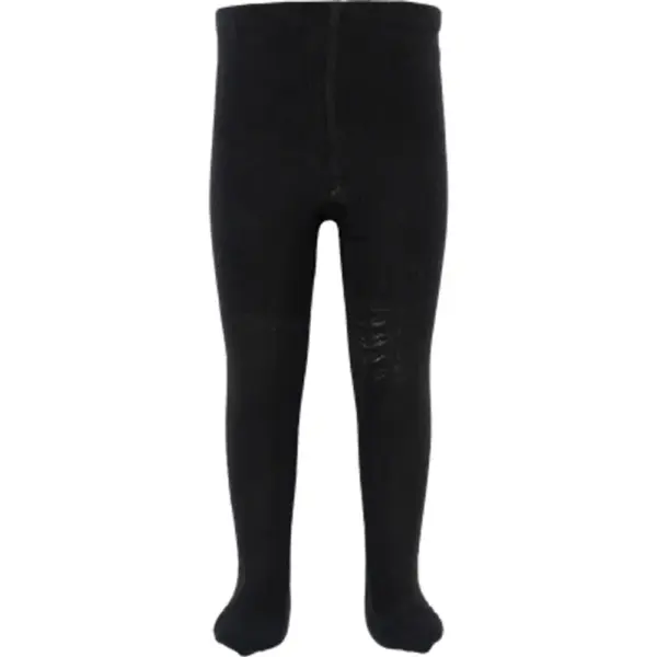 Bamboo strømpebukser - BLACK - 1-2Y