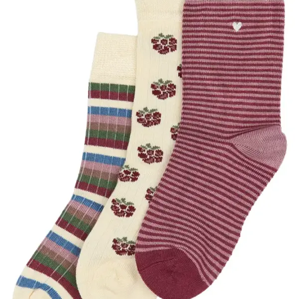 Bamboo strømper 3 pak - BLACKBERRY - 31/34