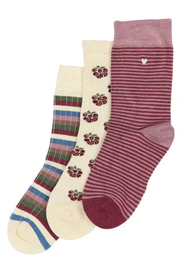 Bamboo strømper 3 pak - BLACKBERRY - 31/34