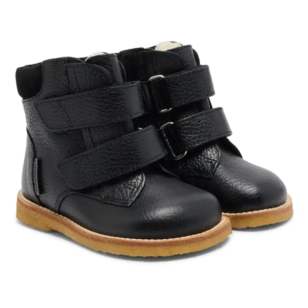 Begynder Tex Støvle Med Velcro - SORT - 25