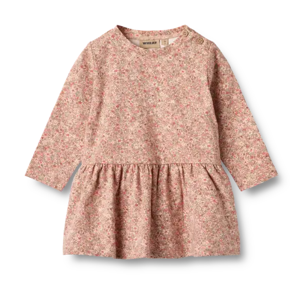 Bessie Jersey Kjole - Rose dust flower meadow - 12 MDR.