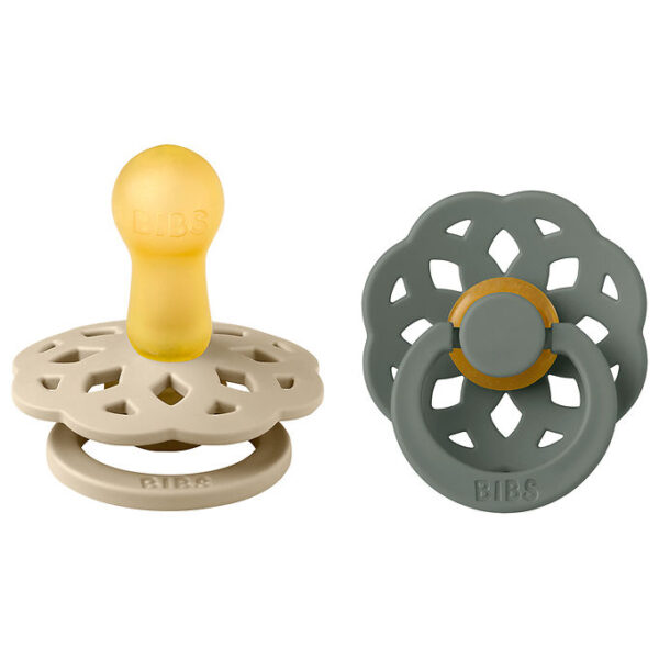 Bibs Boheme Sutter - 2-pak - Str. 2 - Rund - Vanilla/Pine Bibs Boheme Sutter - 2-pak - Str. 2 - Rund - Vanilla/Pine