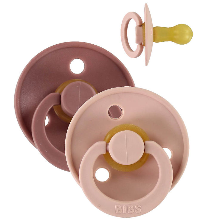 Bibs Colour Sutter - Str. 1 - 2-pak - Rund - Blush/Woodchuck