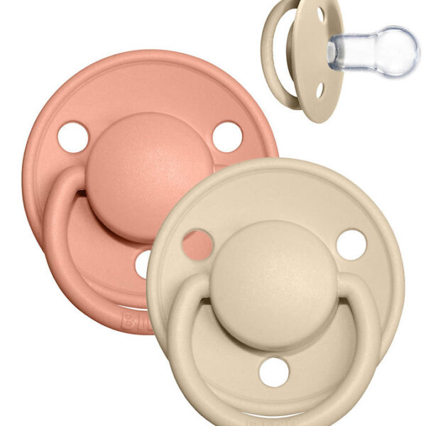 Bibs De Lux Sutter - 2-pak - Rund - Vanilla/Peach