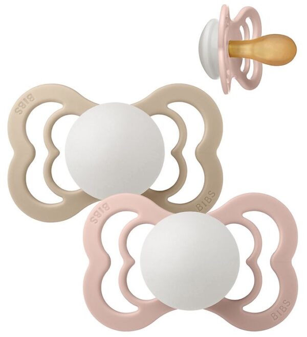 Bibs Supreme Natsutter - Str. 2 - 2-pak - Symmetrisk - Blush Glo