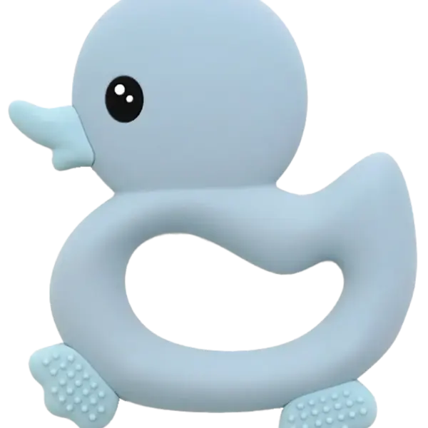 Bidering med and og taktile overflader, lyseblå