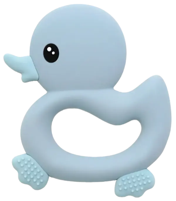 Bidering med and og taktile overflader, lyseblå