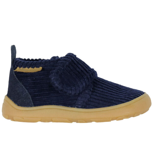 Bisgaard Hjemmesko - Barefoot - Navy Corduroy
