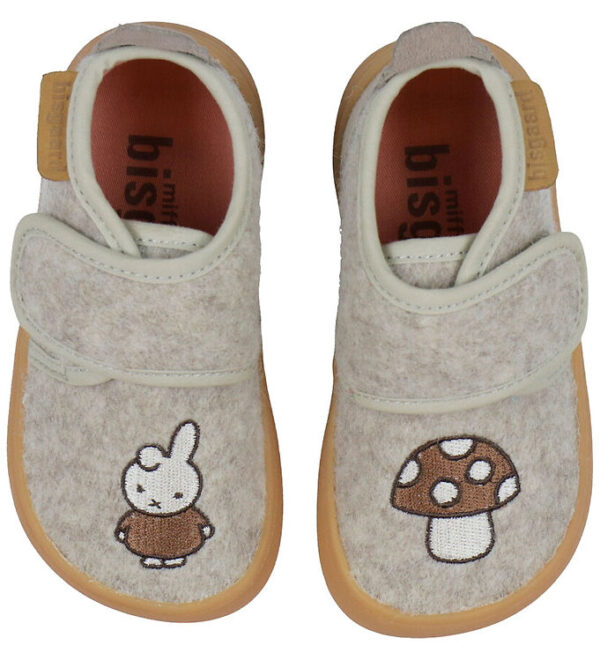 Bisgaard X Miffy Hjemmesko - Uld - Barefoot - Sand