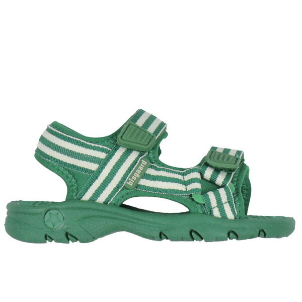 Bisgaard X Trine Kjær Sandaler - Addie - Emerald Green Stripe