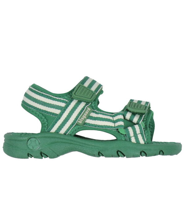 Bisgaard X Trine Kjær Sandaler - Addie - Emerald Green Stripe Bisgaard X Trine Kjær Sandaler - Addie - Emerald Green Stripe