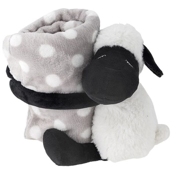 Bloomingville Bamse m. Tæppe - 25 cm - Dolly - Hvid