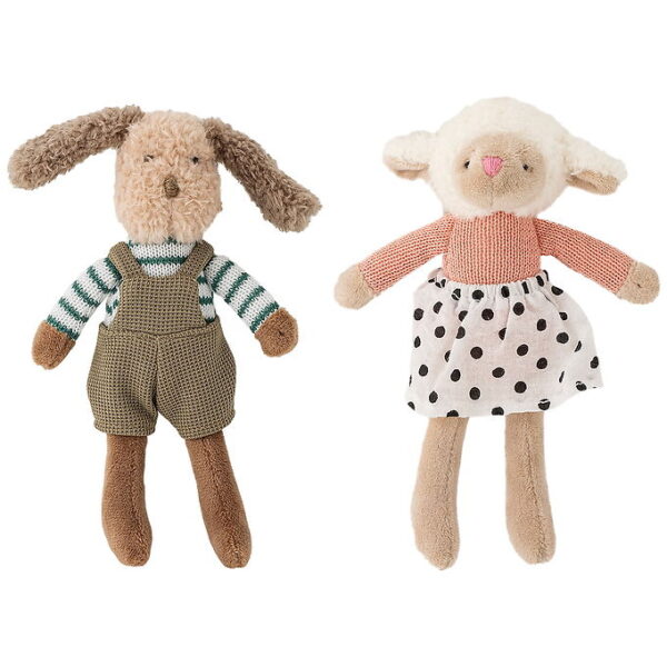 Bloomingville Bamser - Sol & Teo - 2-pak - Brun
